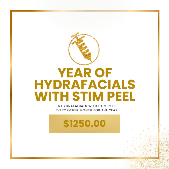 Year of Hydrafacials with Stim Peel